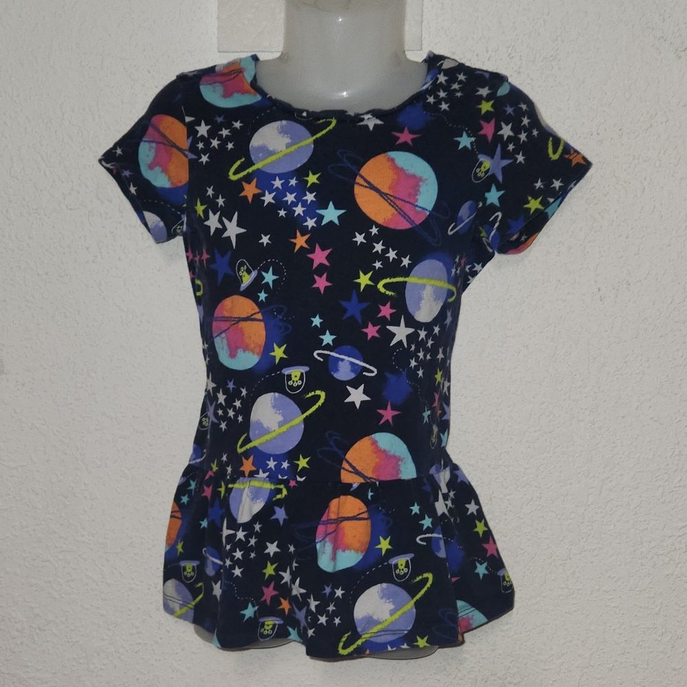 spotted zebra little girls dress in size XS (4-5)